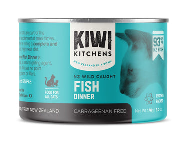 Kiwi Kitchens Wild Caught Fish Dinner Canned Wet Cat Food - 85g